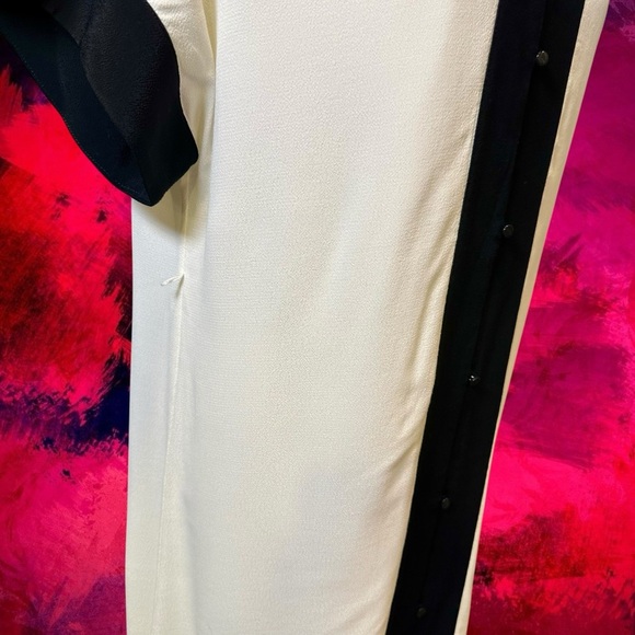 NWT Equipment Femme ‘Claudine’ Button-Up Dress in Ivory / Black Size Small - Picture 15 of 16
